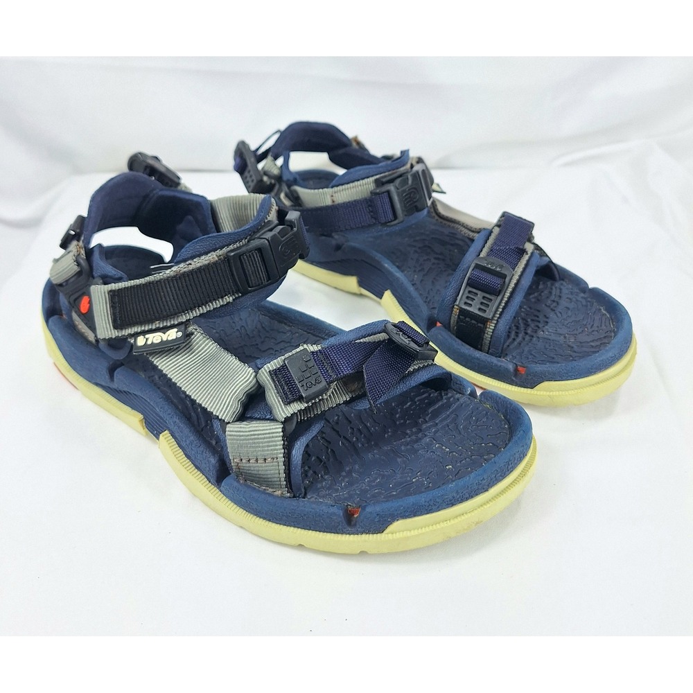 Teva Terra Fi 2 Size 5 Navy Blue Sport Hiking Sandals Shoc Pad 6605 Rubber
